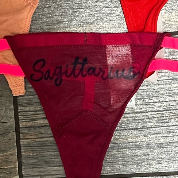 Sagittarius Hah Free People Zodiac Thongs Panties Set of 3 OS ONE Size XS S M L - Picture 8 of 11